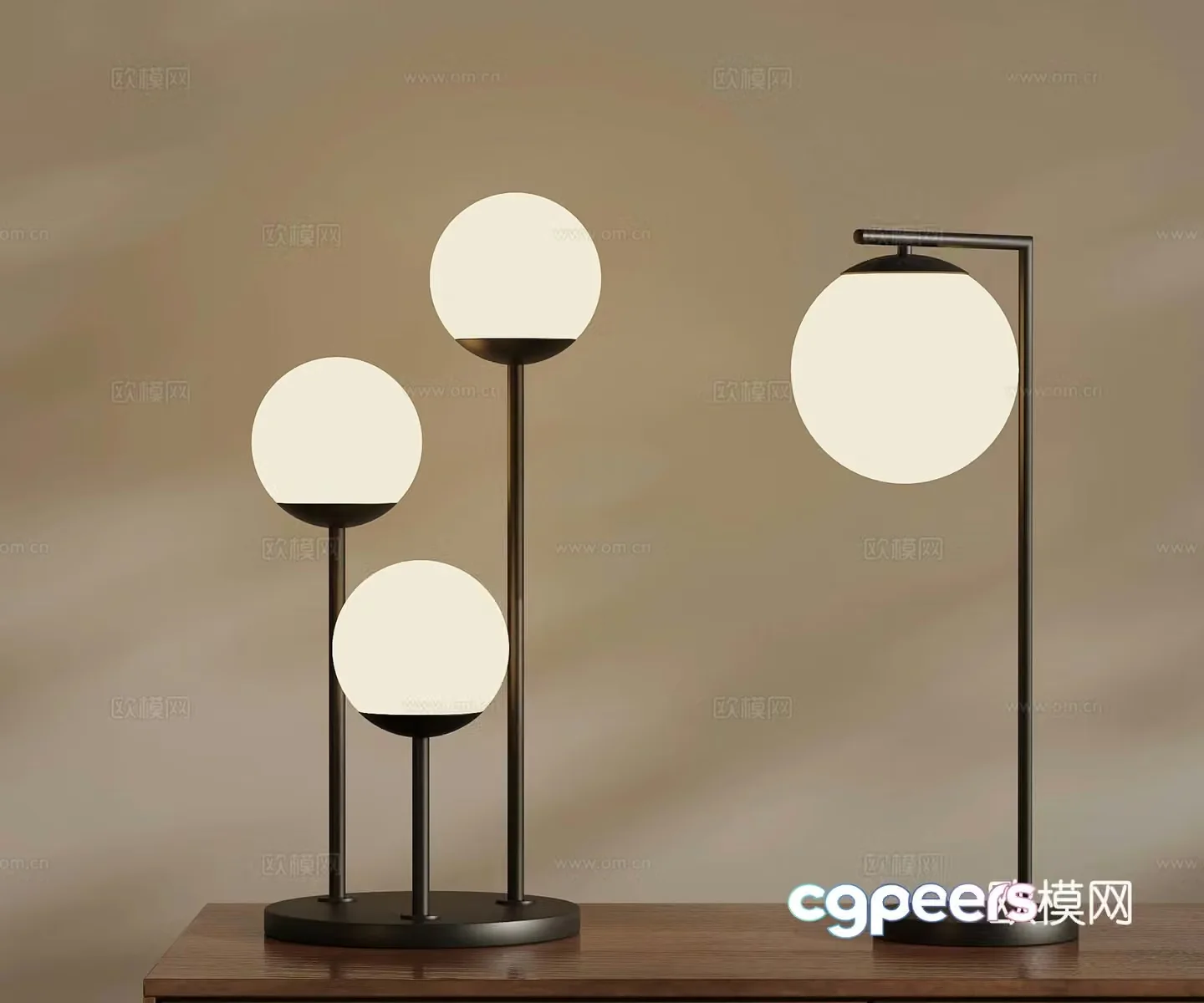 Modern desk lamp special shape desk lamp creative desk lamp 3D model