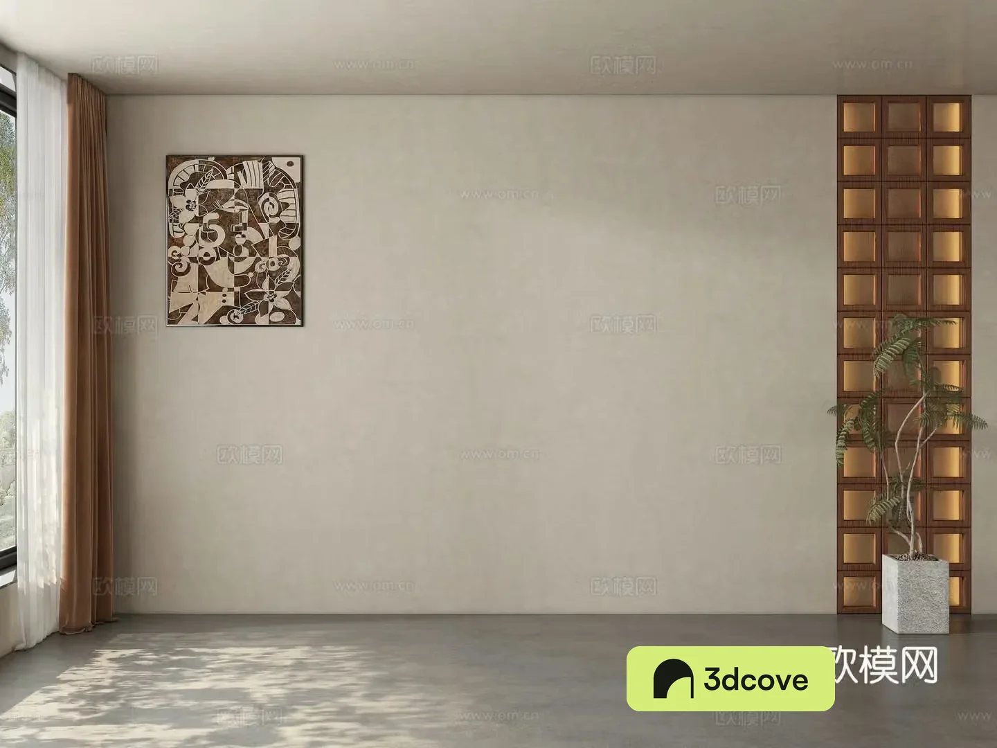 Modern medieval style restaurant tea room background wall