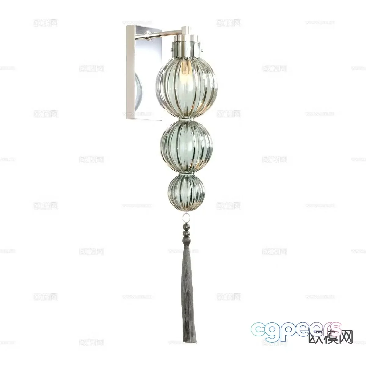 Glass wall light 3d model