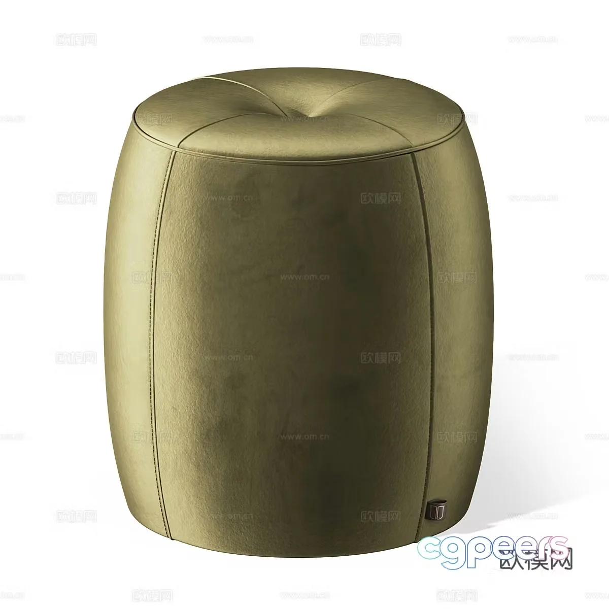 Modern simple sofa stool round stool low stool stool 3d model