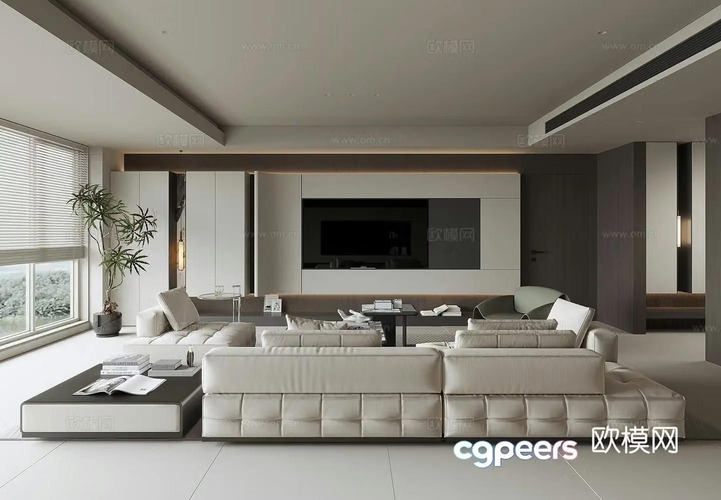 Modern living room 3D model