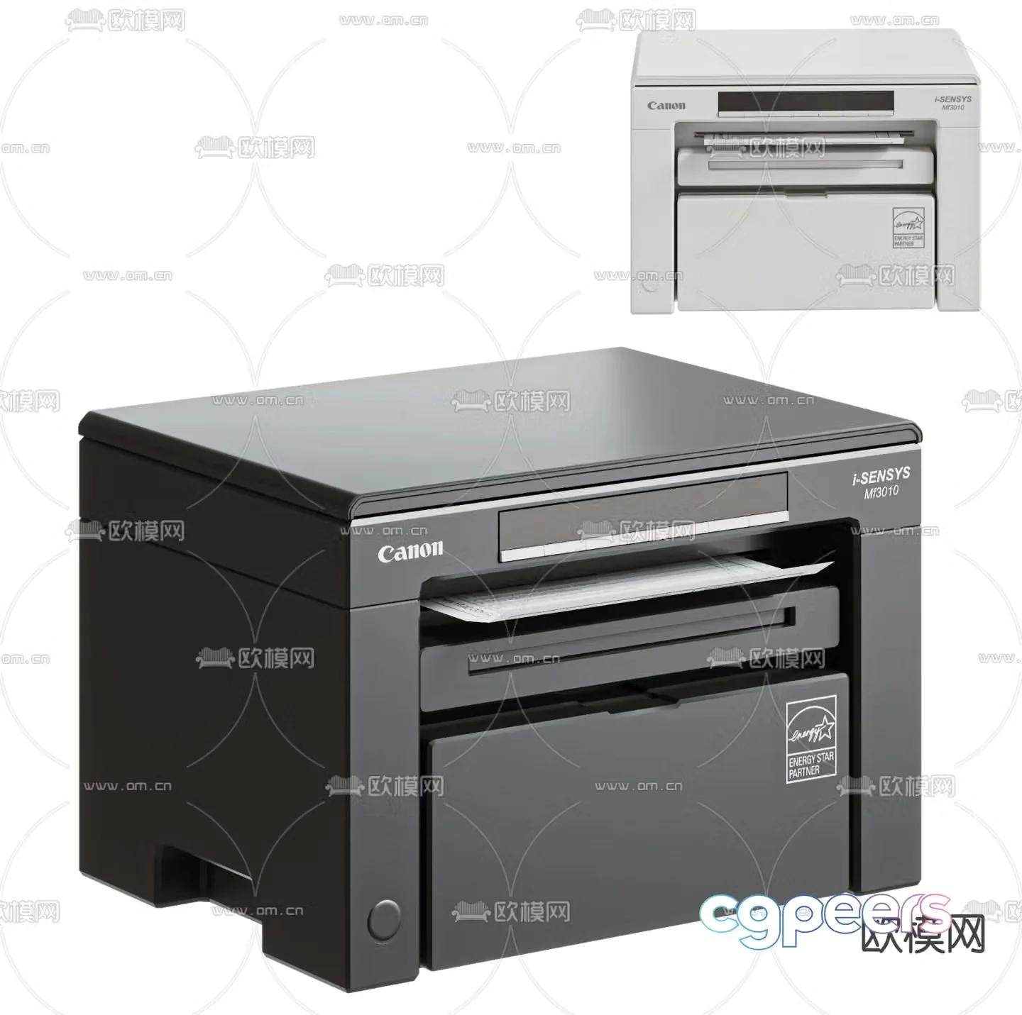Copier printer 3d model