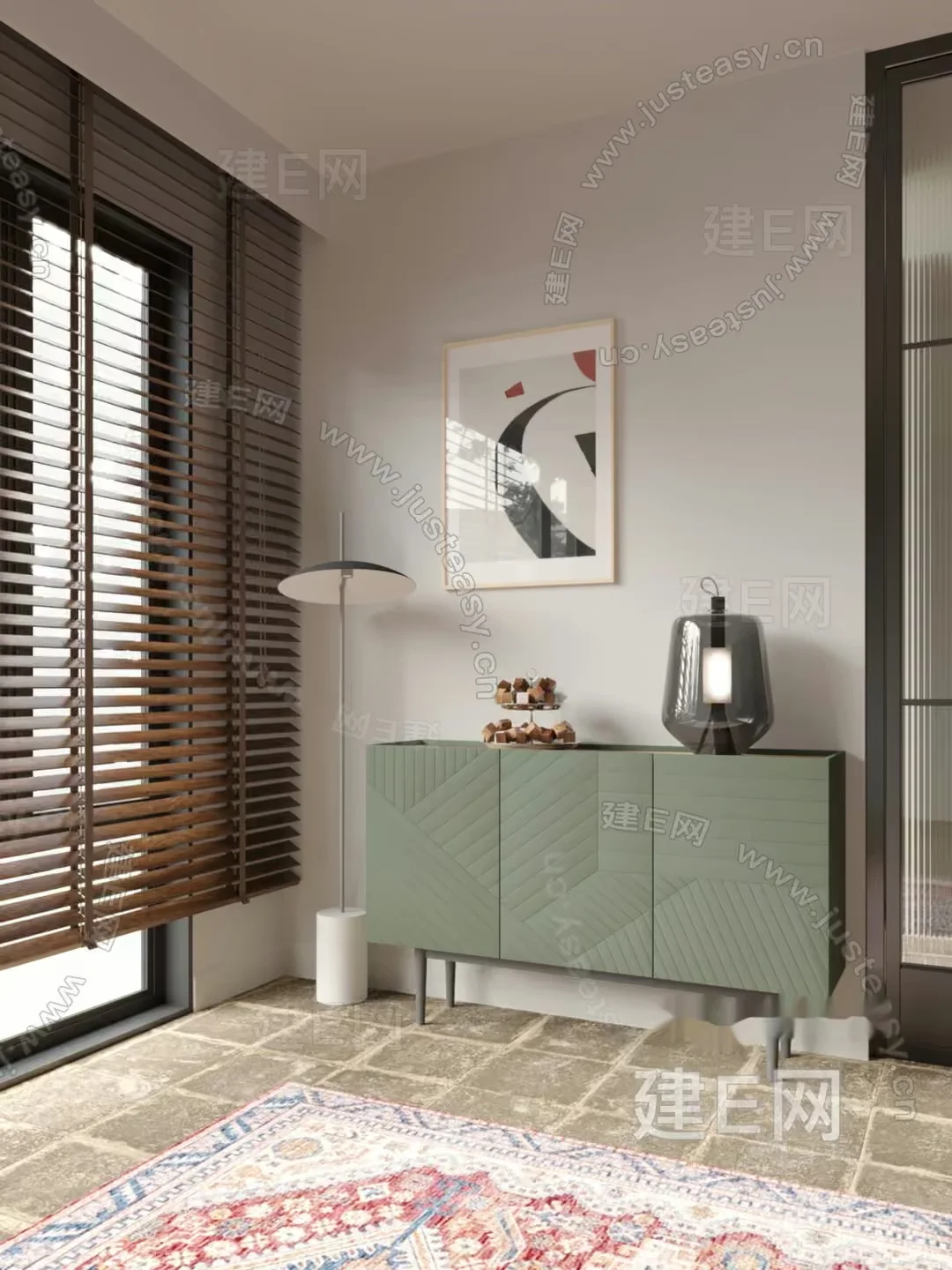 Modern Living Room 3D Model – 13037 – VRAY Render