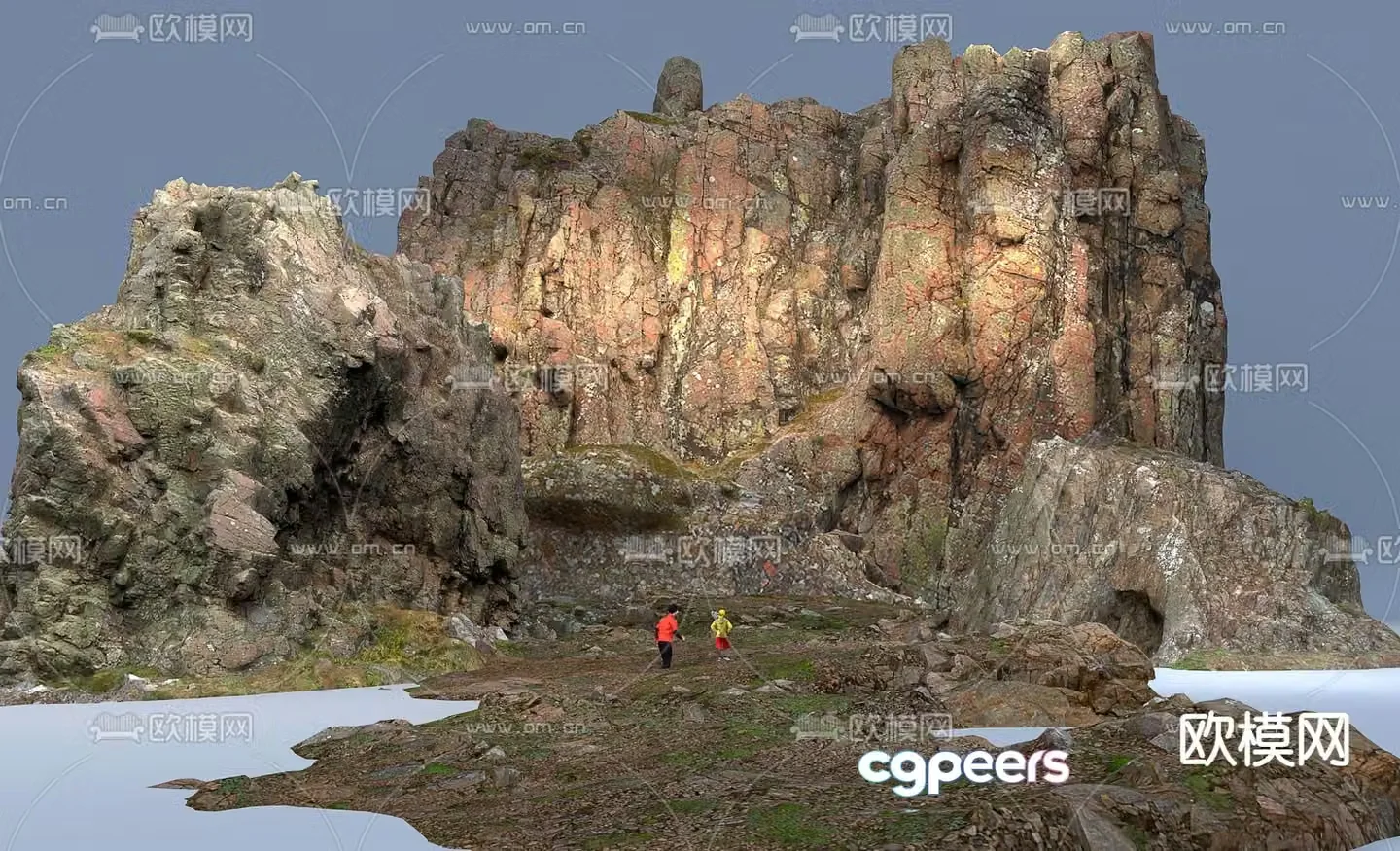 mountains mountain landscape 3d model