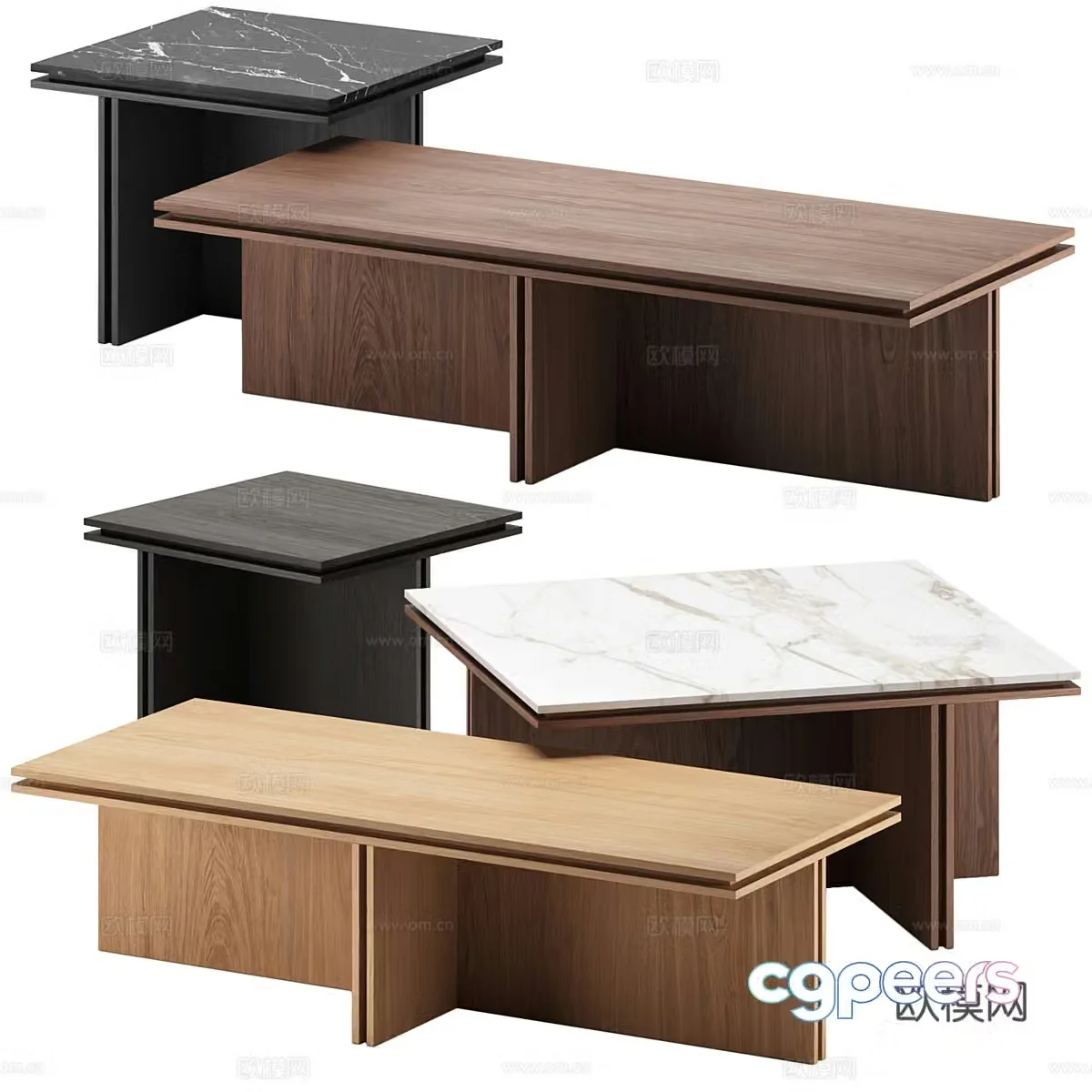 SLOT coffee table 3D model produced by Kendo Mobiliario