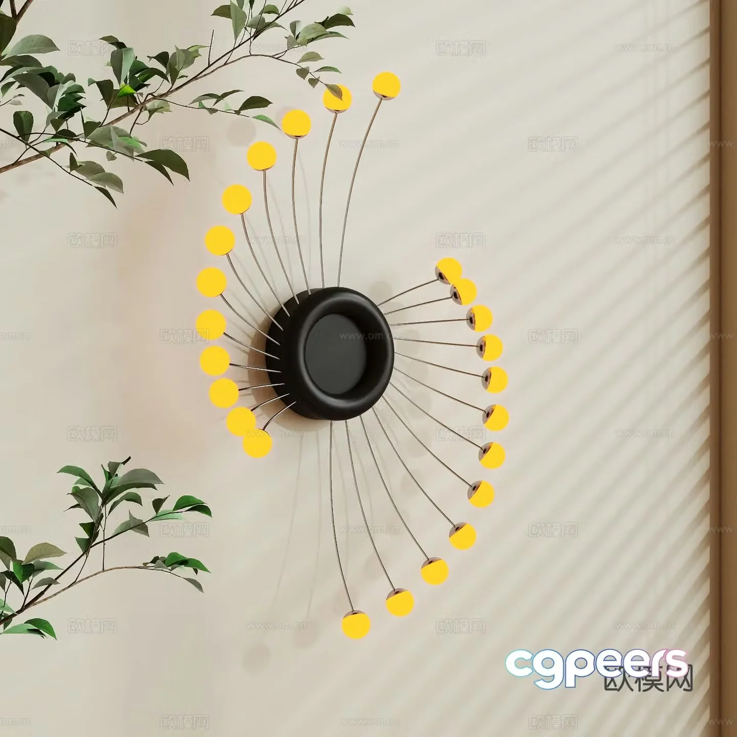 Creative wall lamp artistic wall lamp 3d model