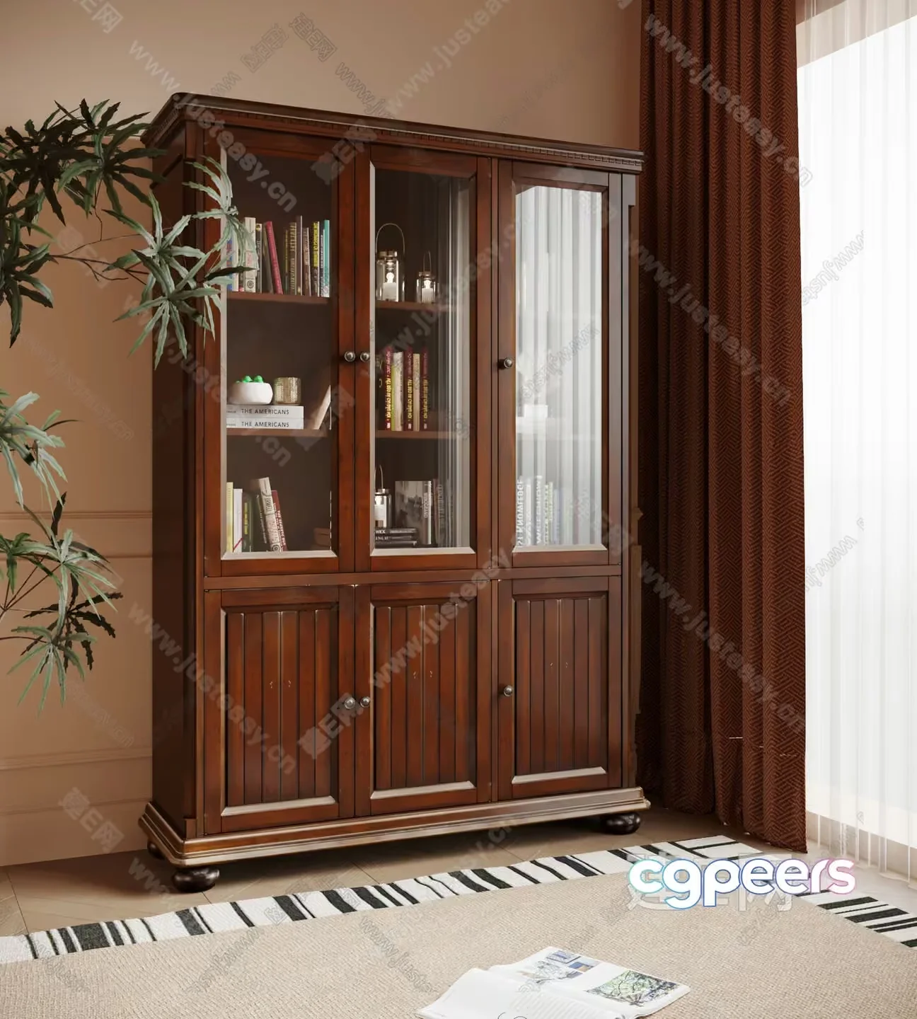 A Wooden Cabinet 3D Model – 2261 – VRAY Render