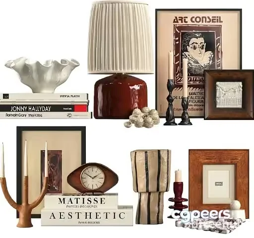 Home Decor Items 3D Model – 21250 – VRAY Render