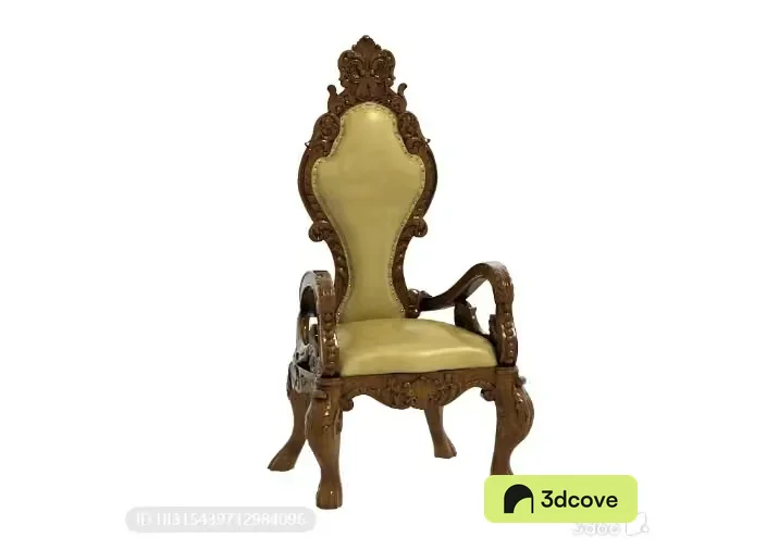 Wooden Throne Chair