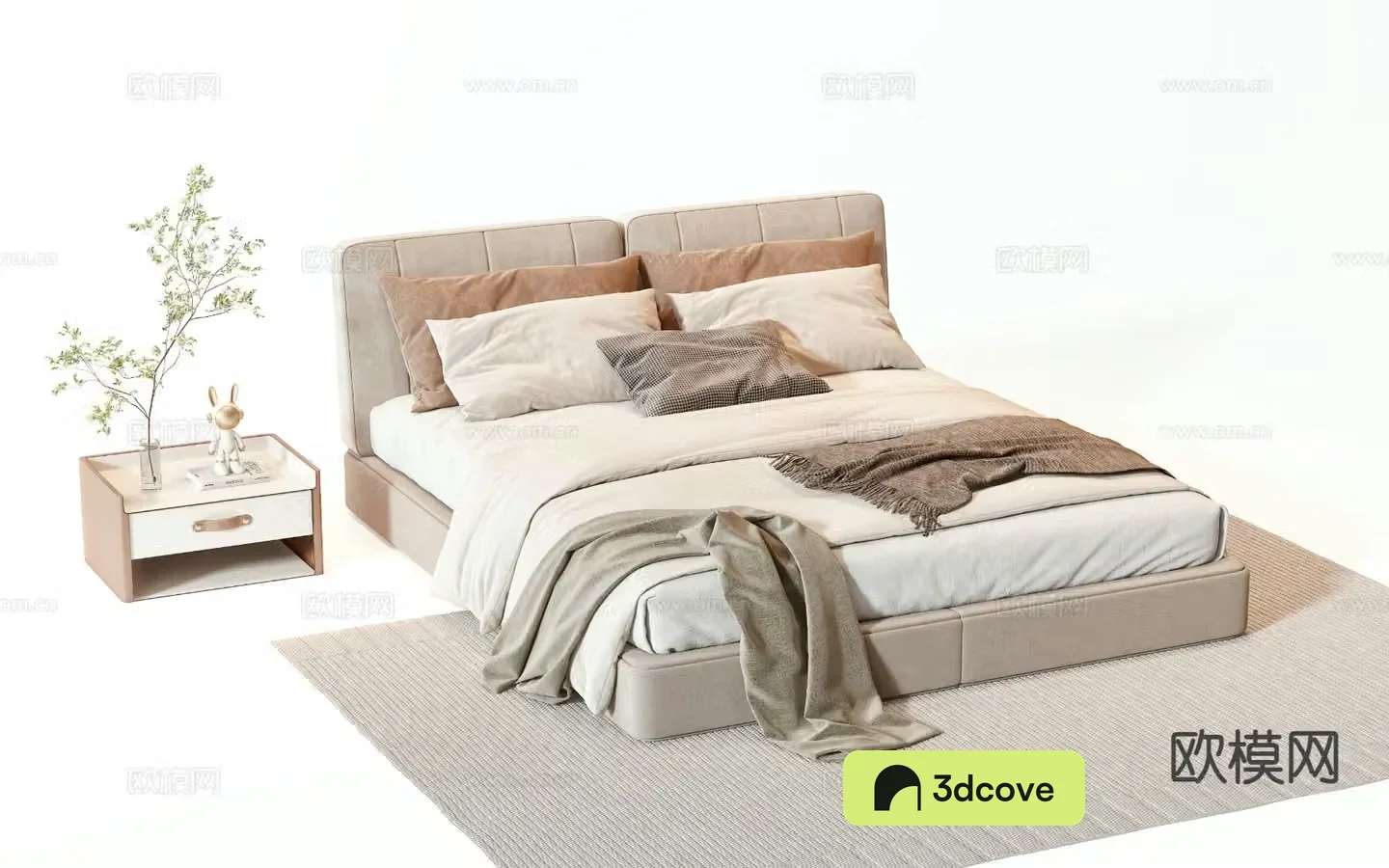 Modern double bed