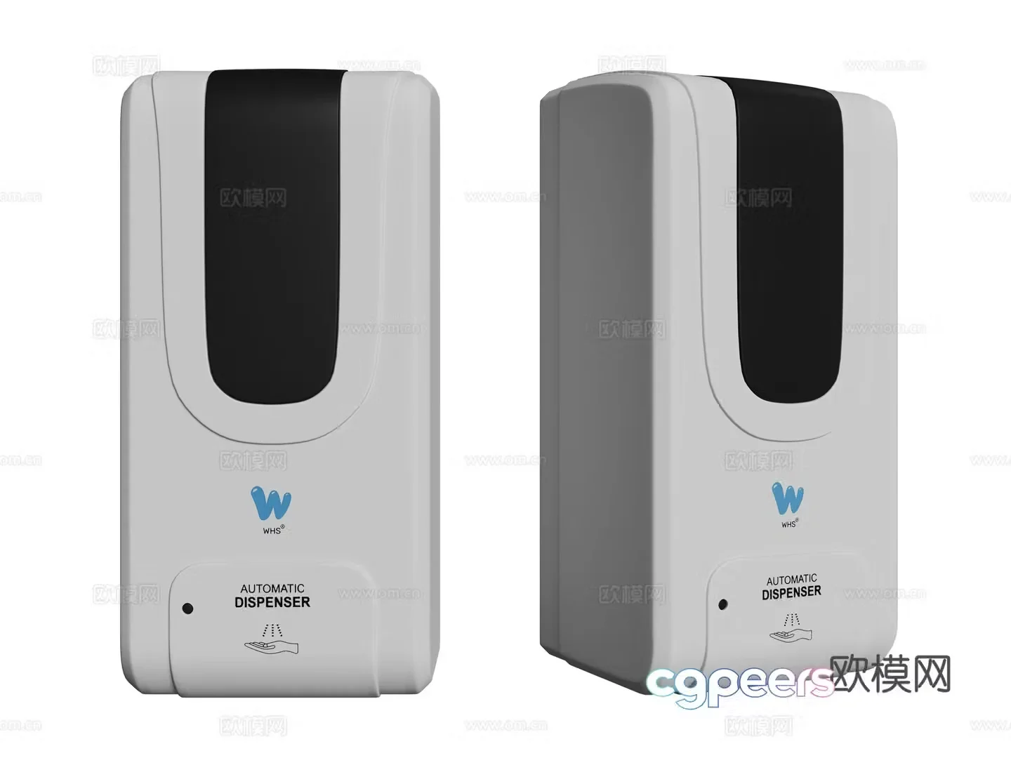 Modern automatic hand sanitizer 3d model