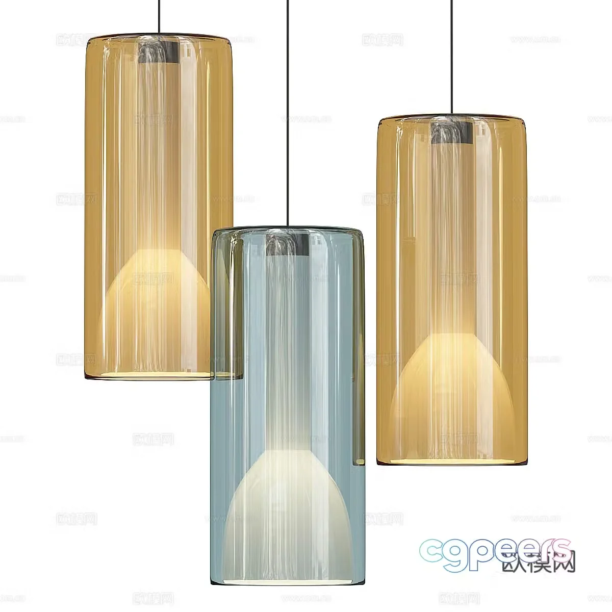 Glass Chandelier Restaurant Chandelier Bar Chandelier Art Chandelier Children Chandelier Chandelier Combination 3D Model