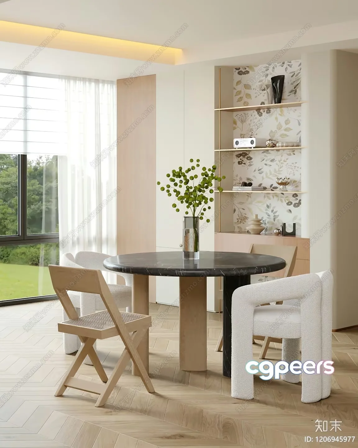 Modern Living Room 3D Model – 10488 – VRAY Render