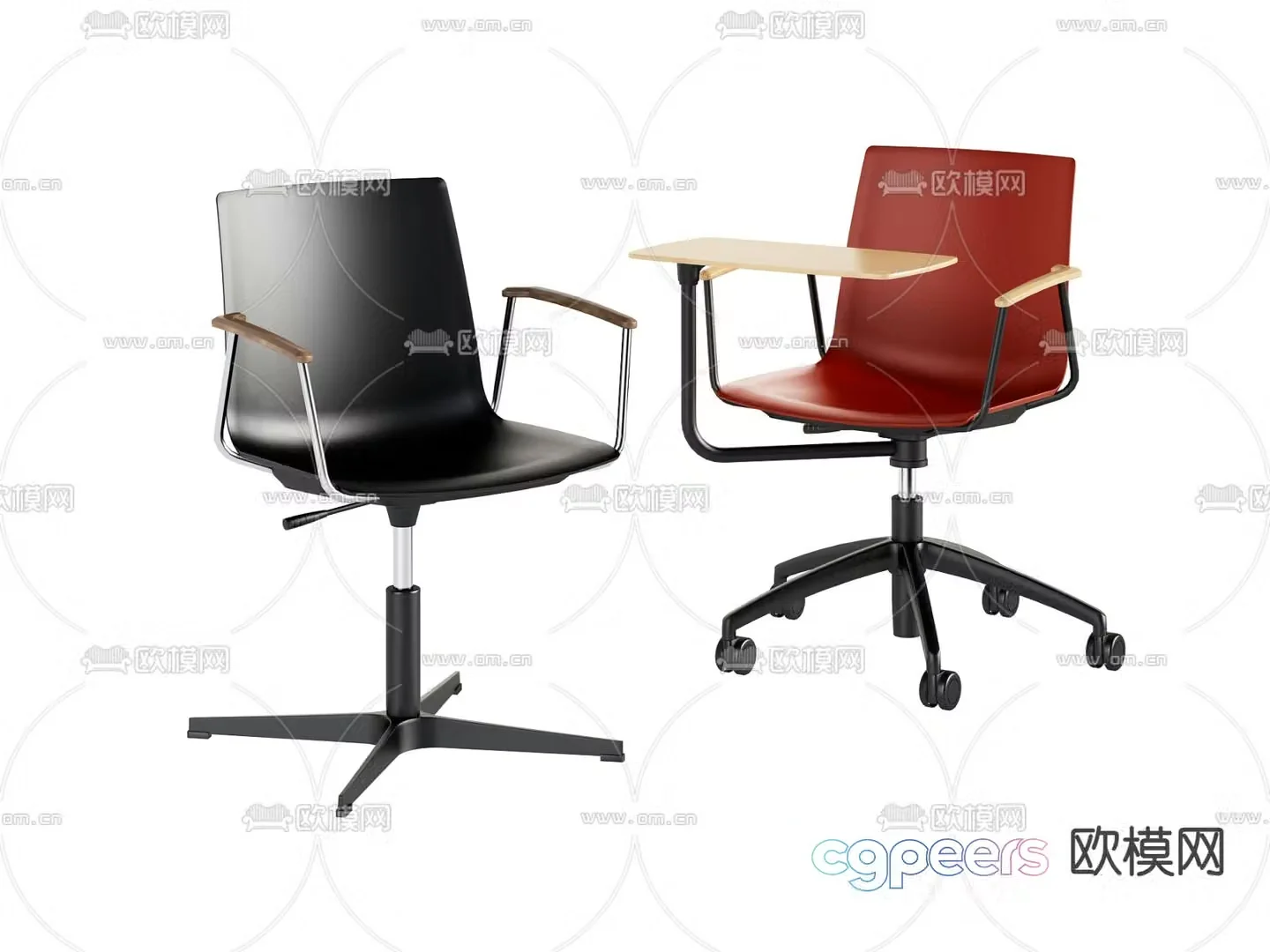 Office chair conference chair training chair 3d model