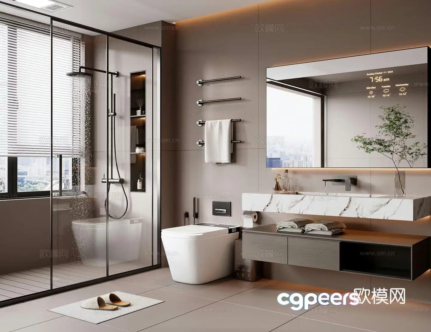 Italian bathroom 3D model