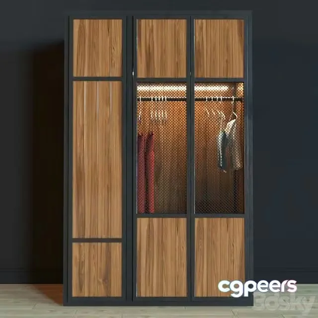 3ds Max Free – Wardrobe in the style of Loft