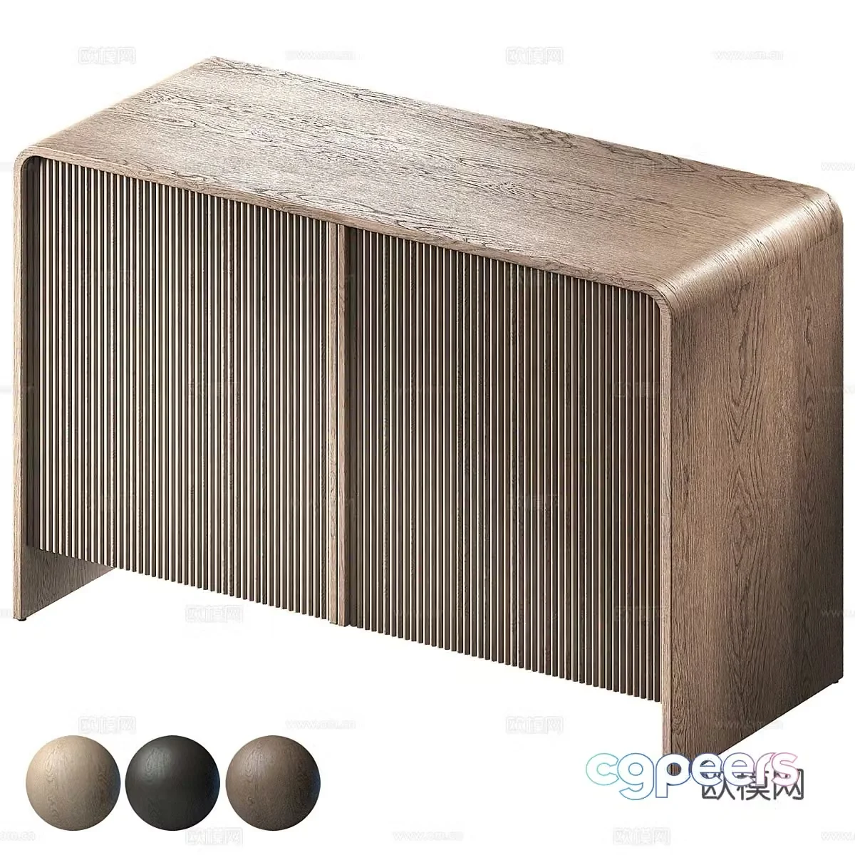 New Chinese RH Alora Double Door Sideboard 3D Model