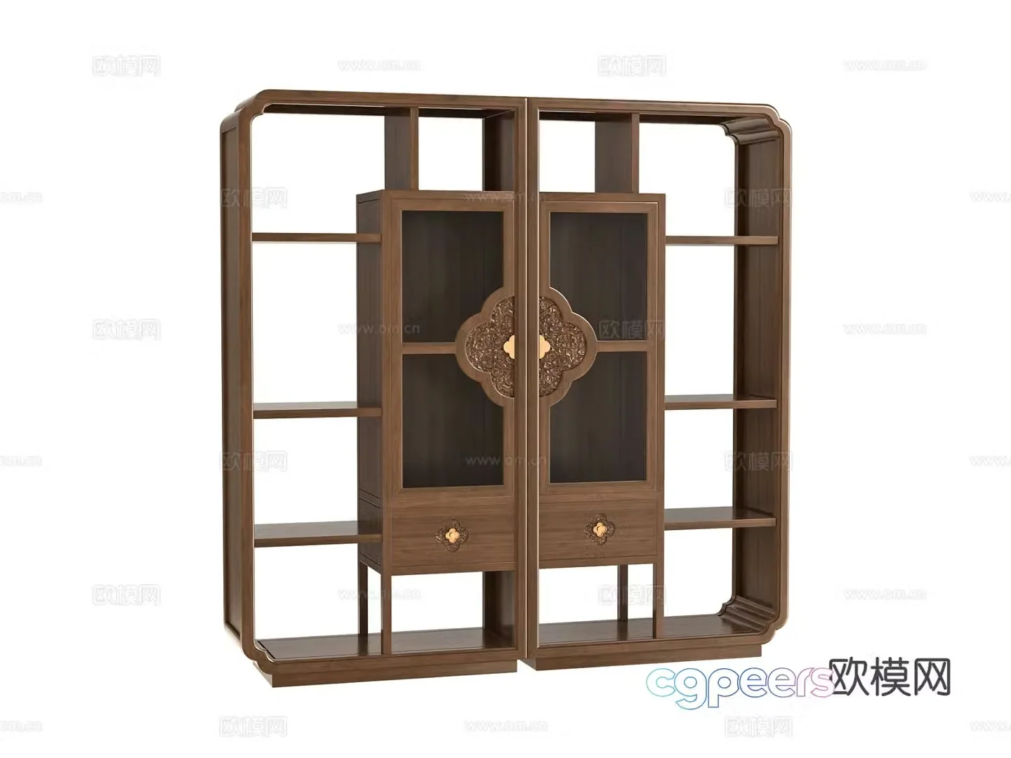 Chinese style Bogu rack 3D model