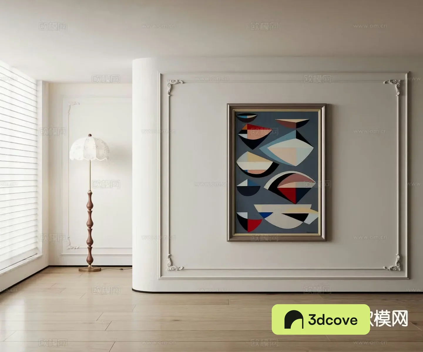 American decorative painting geometric abstract painting