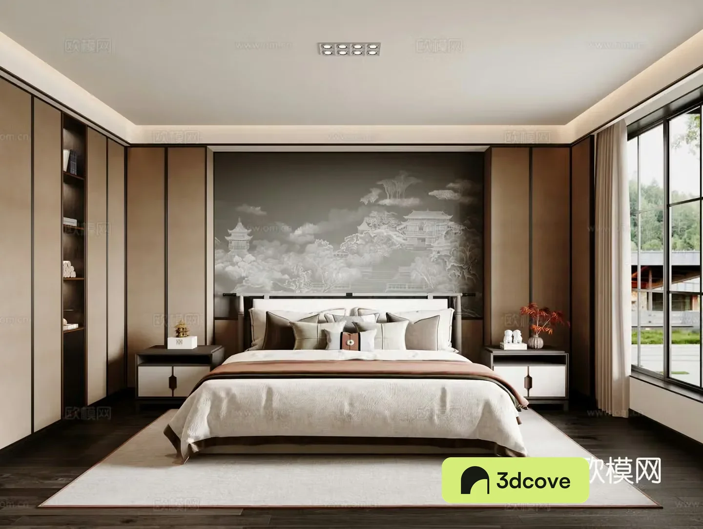 New Chinese bedroom