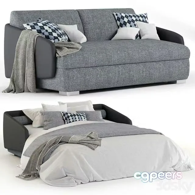 3ds Max Free – Sofa-bed MILANO-Vivien