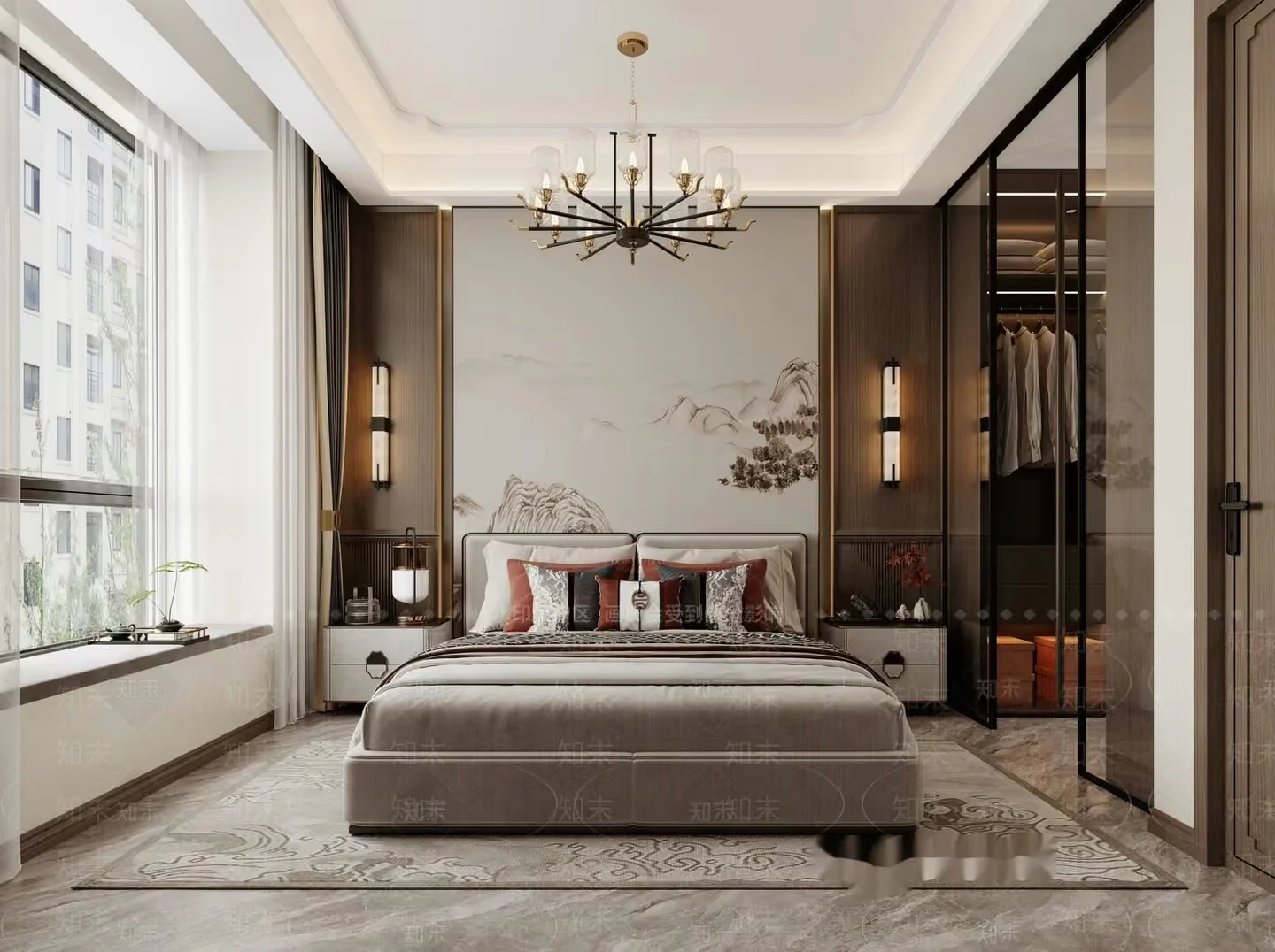 Cozy Modern Bedroom 3D Model – 576 – VRAY Render