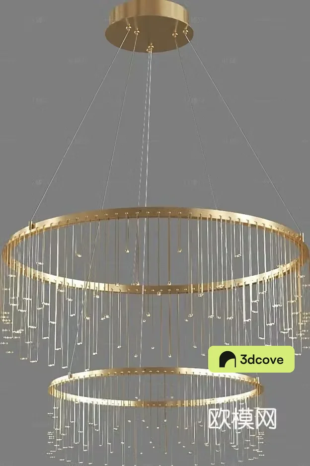 Light luxury chandelier ring chandelier