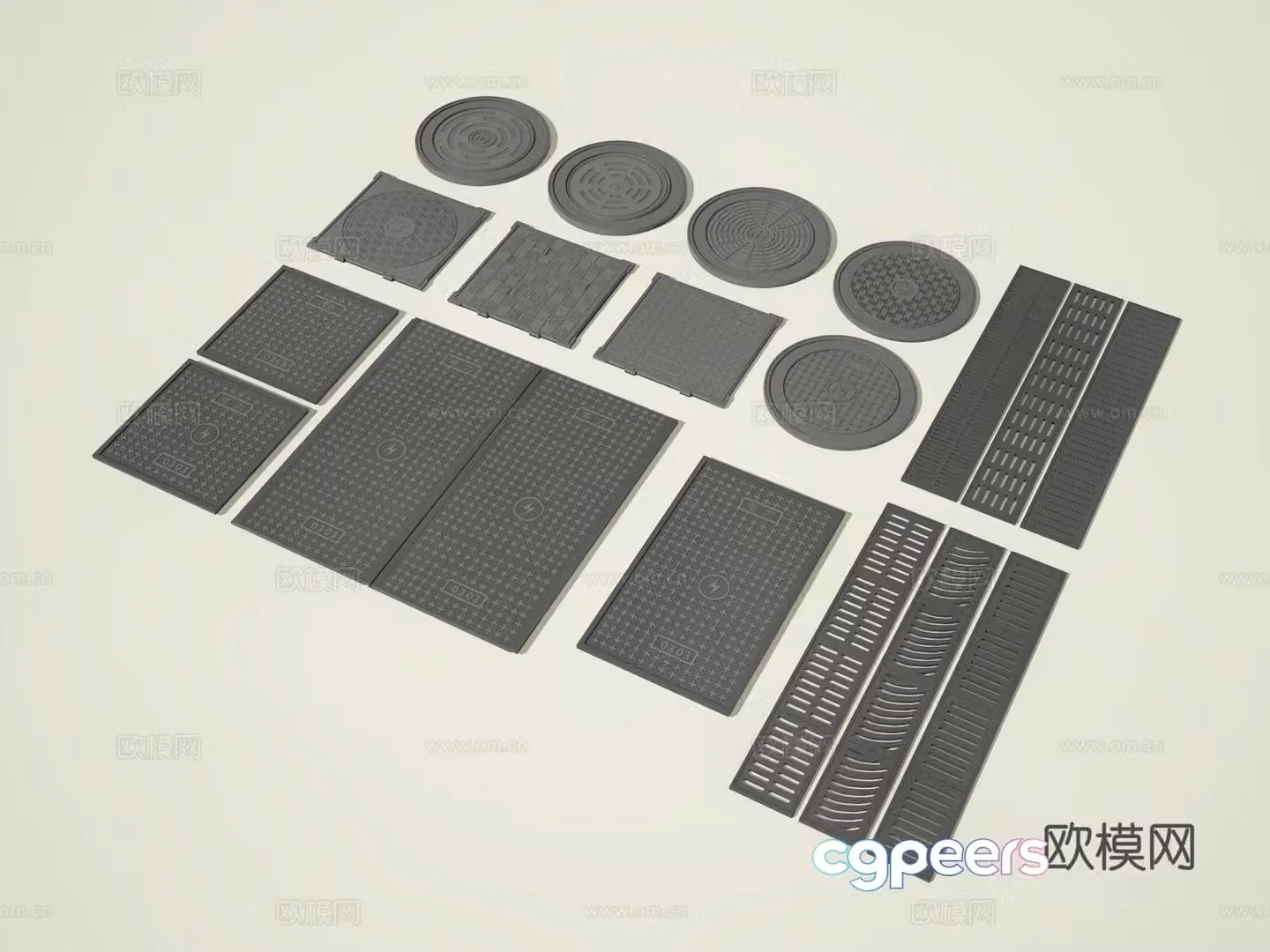 Manhole cover 3d model
