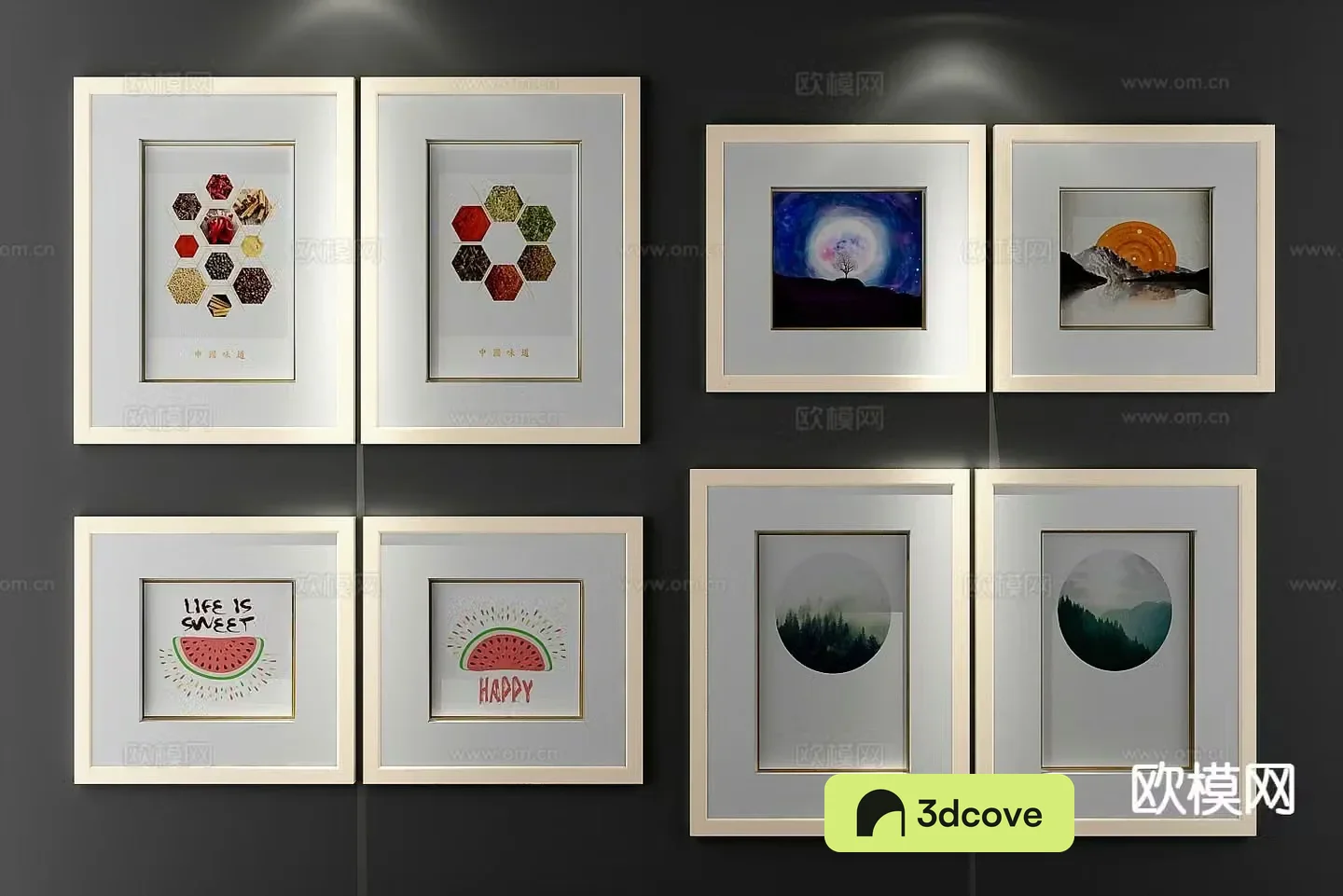 Modern art painting decorative painting