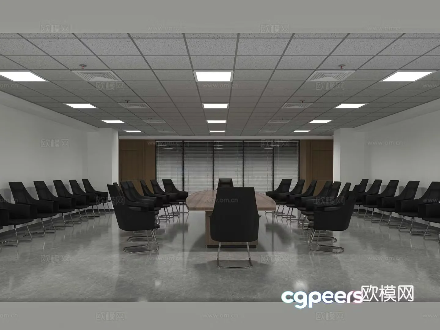 Modern conference room 3d model