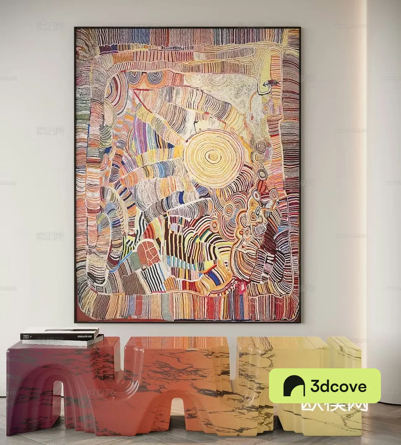 Modern abstract painting decorative painting