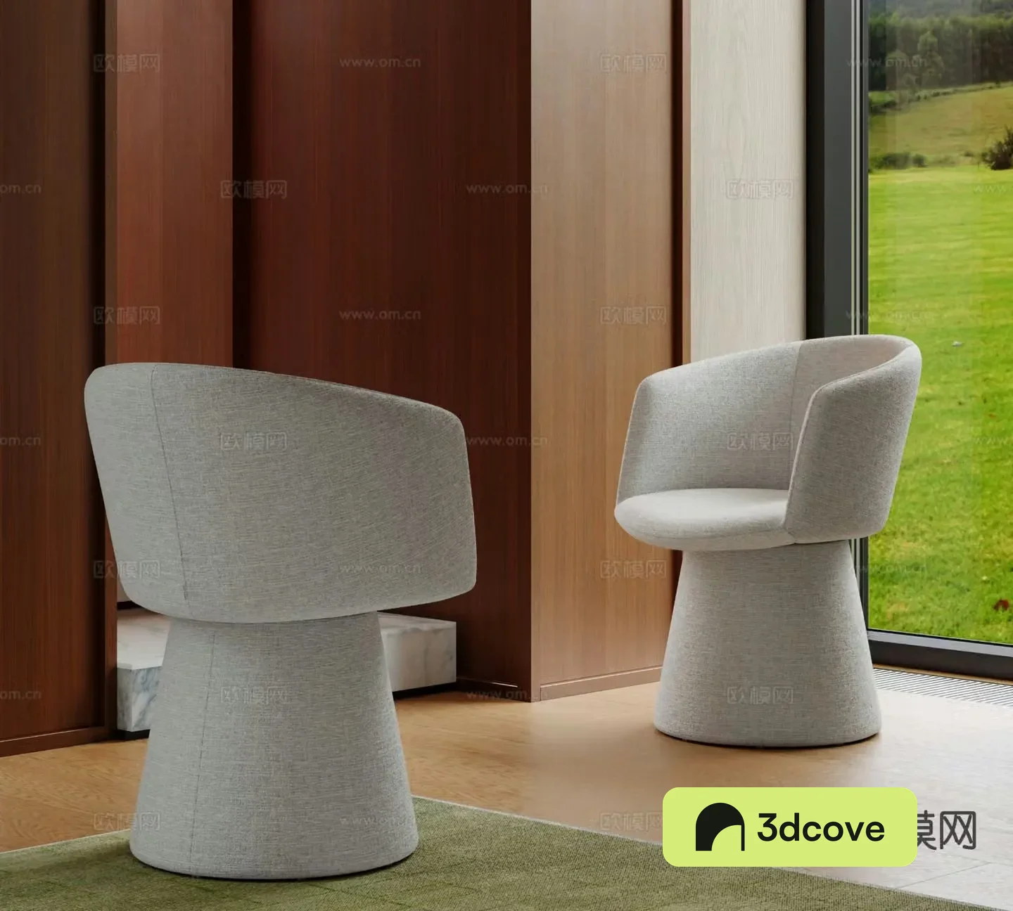 Modern fabric single chair dining chair