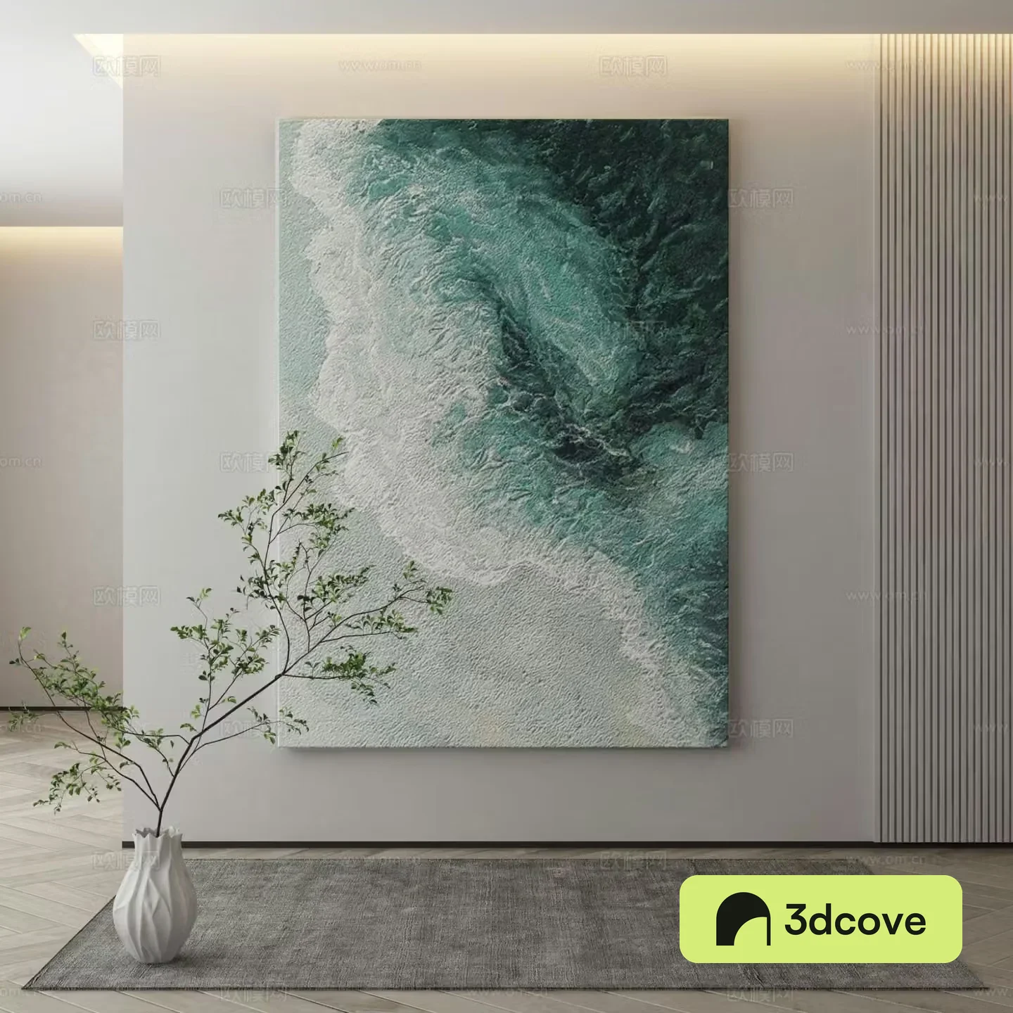 Modern texture painting decorative painting