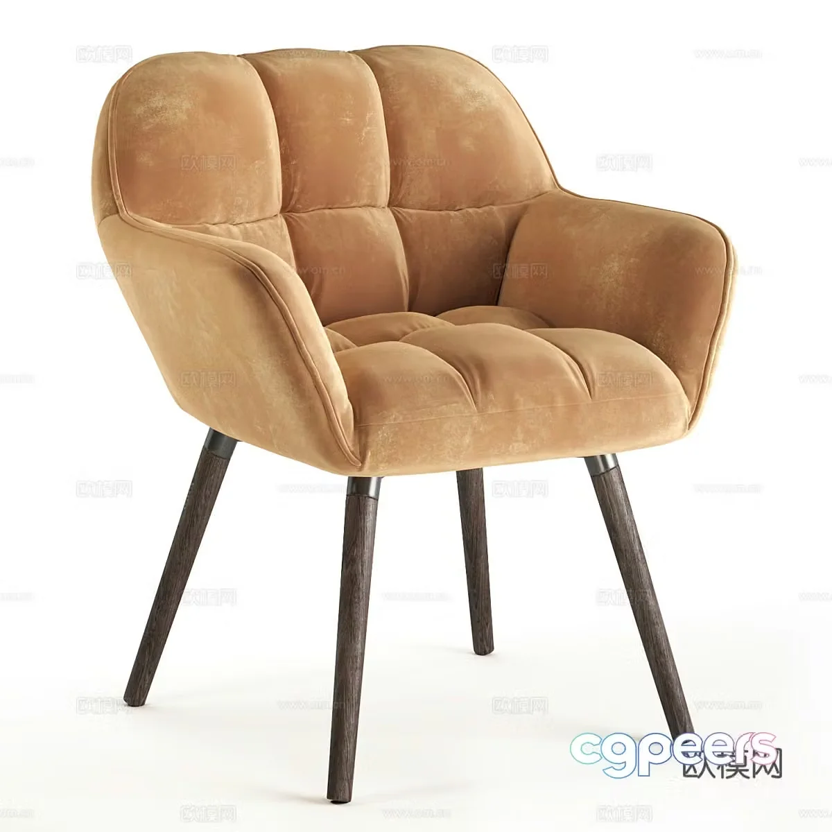 Modern Italian casual chair 3d model