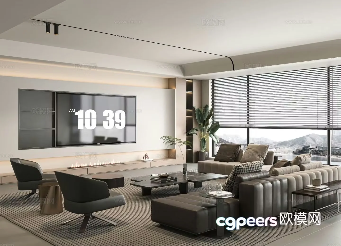 Modern living room 3d model