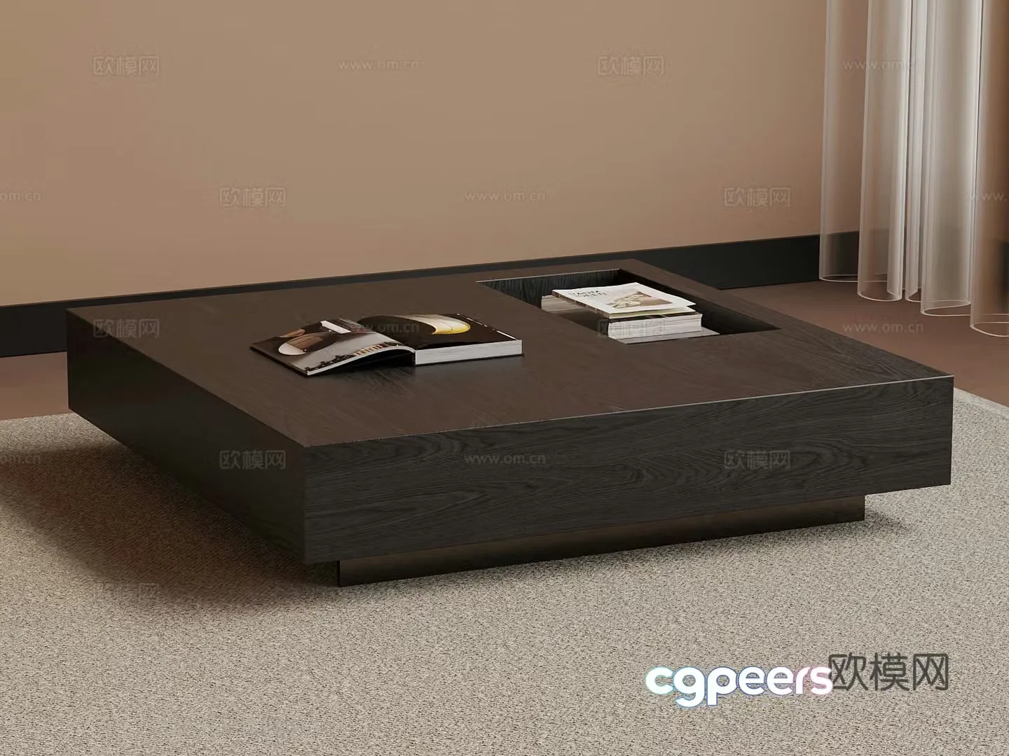 New Chinese simple coffee table 3D model