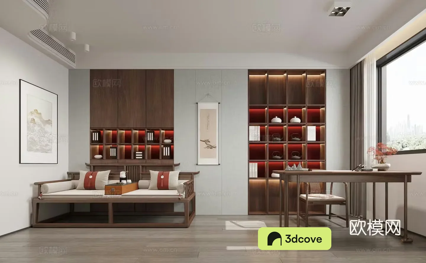 New Chinese style study room