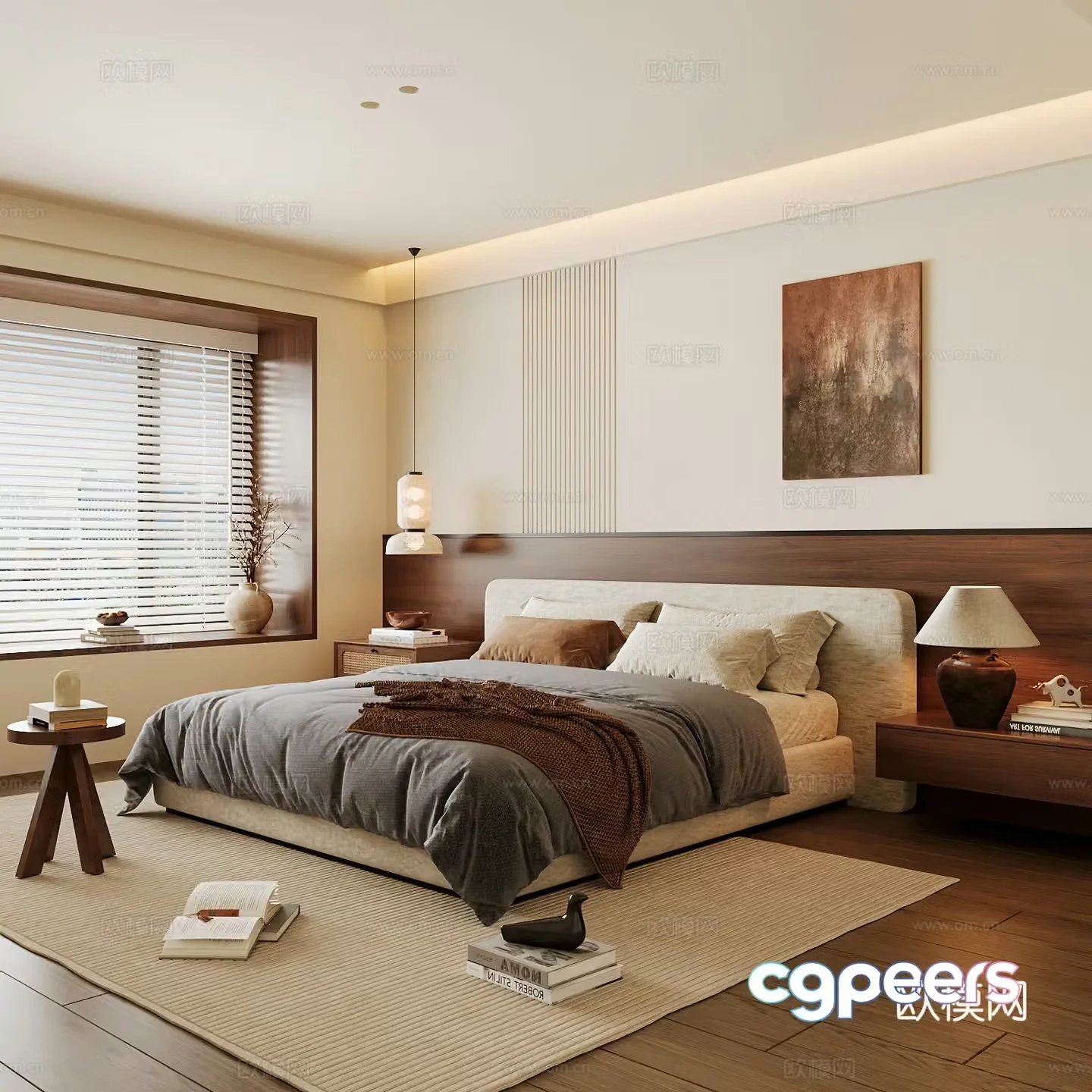 Wasabi Middle Ages Home Bedroom Wasabi Wind Bedroom Secondary Bedroom Master Bedroom Bathroom Window Bedroom 3D Model