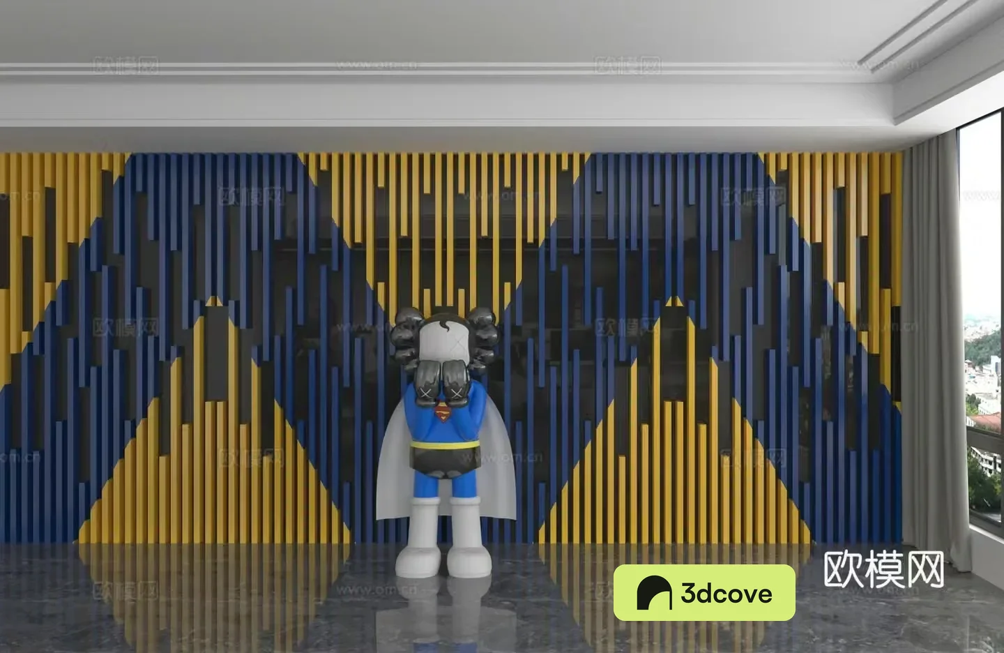 Modern background wall