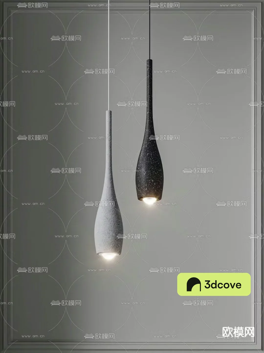 Micro cement chandelier water drop chandelier bedside small chandelier