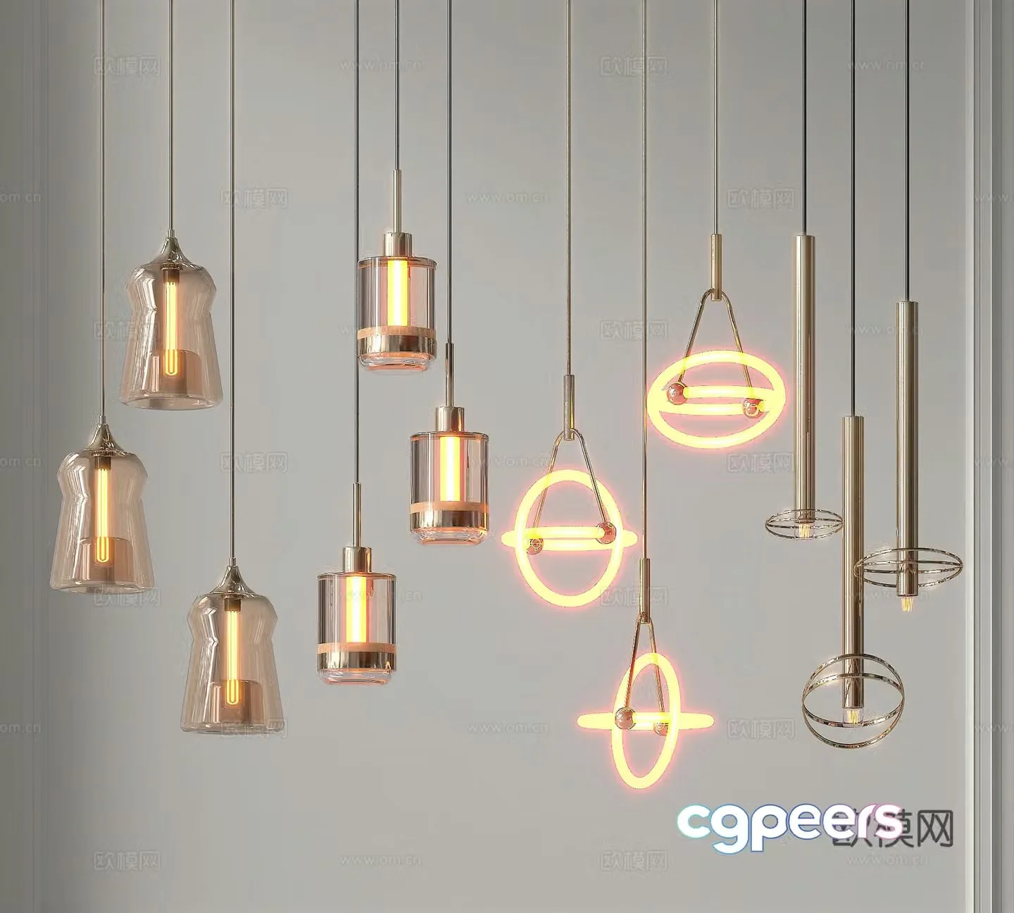 Lamps Chandelier Lighting Decorative Lights 3D Model