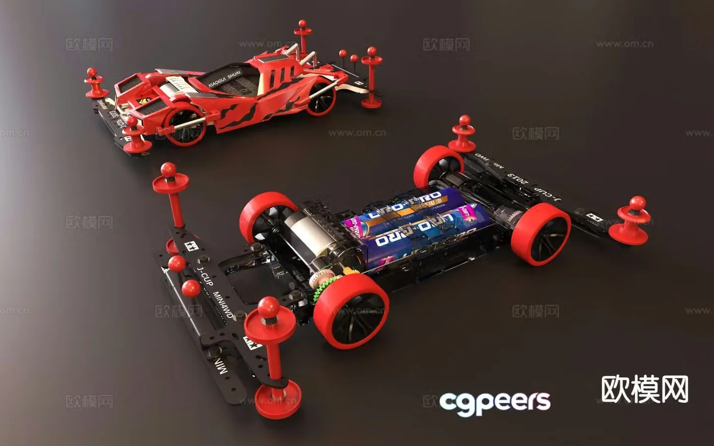Big Mac 4WD QQ Speed â€‹â€‹â€‹â€‹Toy Lego Car Model 3D Model