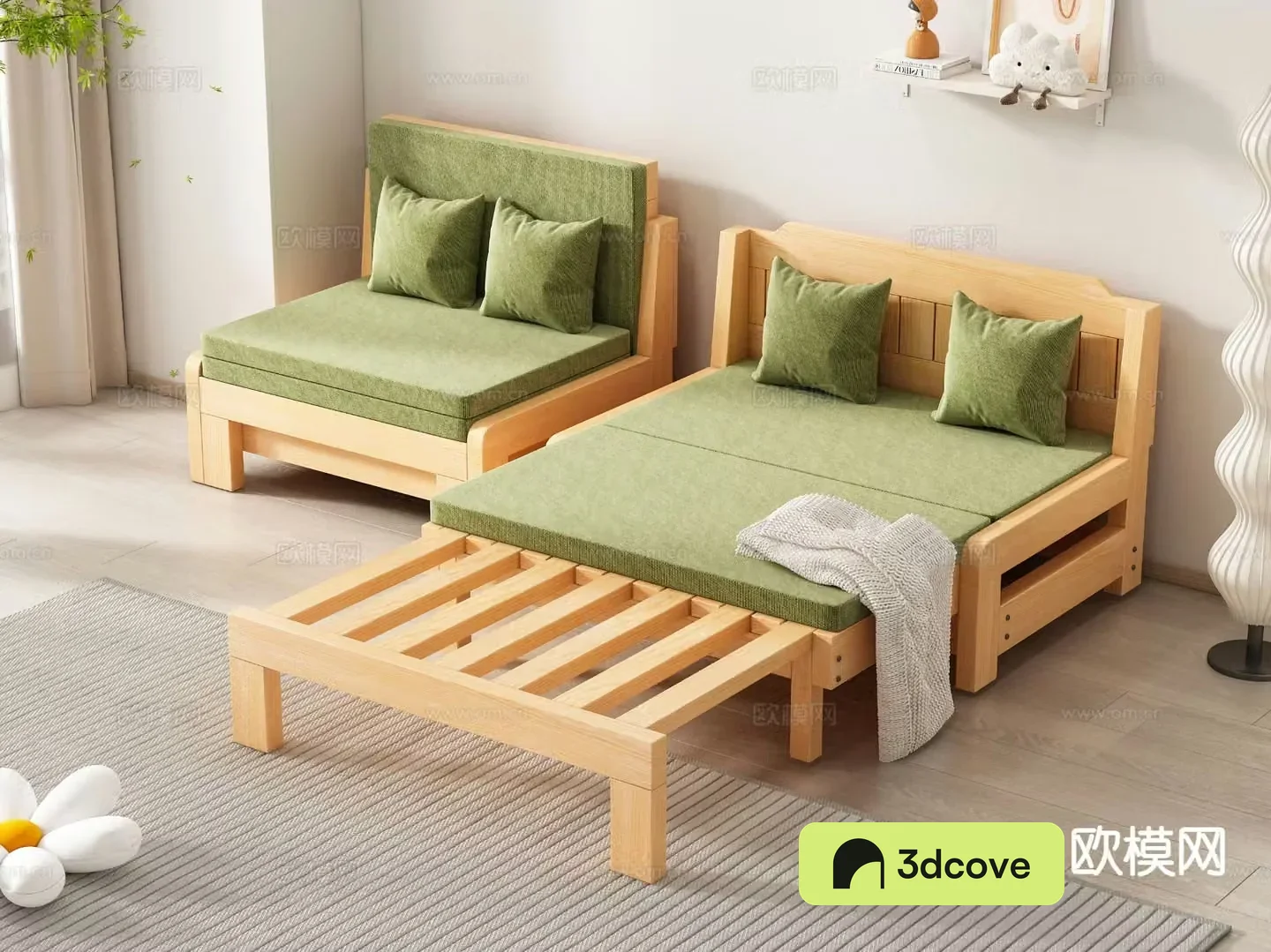 Folding bed sliding bed multifunctional bed