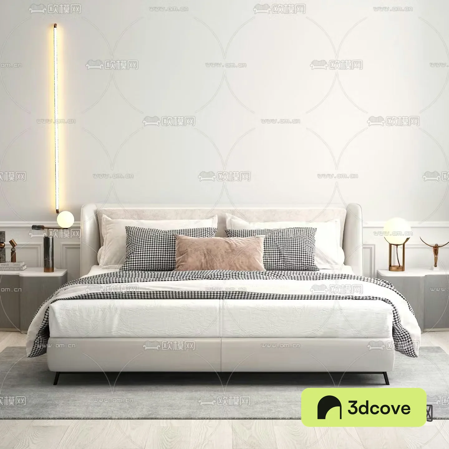 Modern double bed