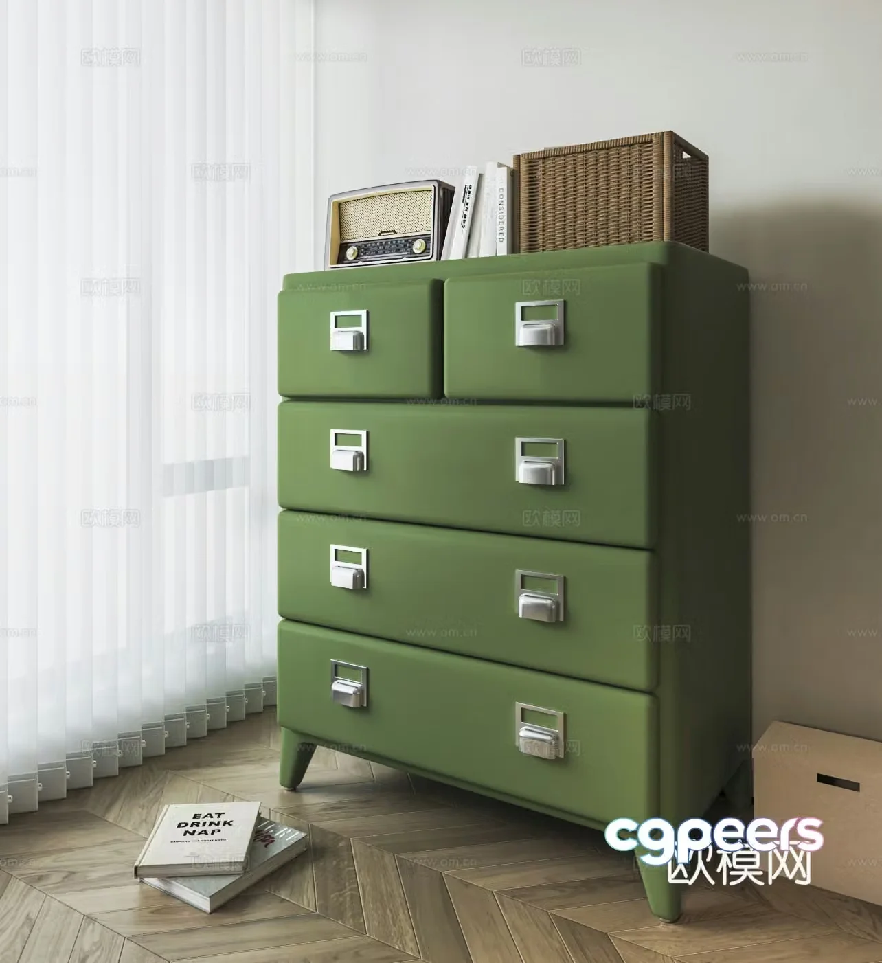 Modern sideboard 3D model