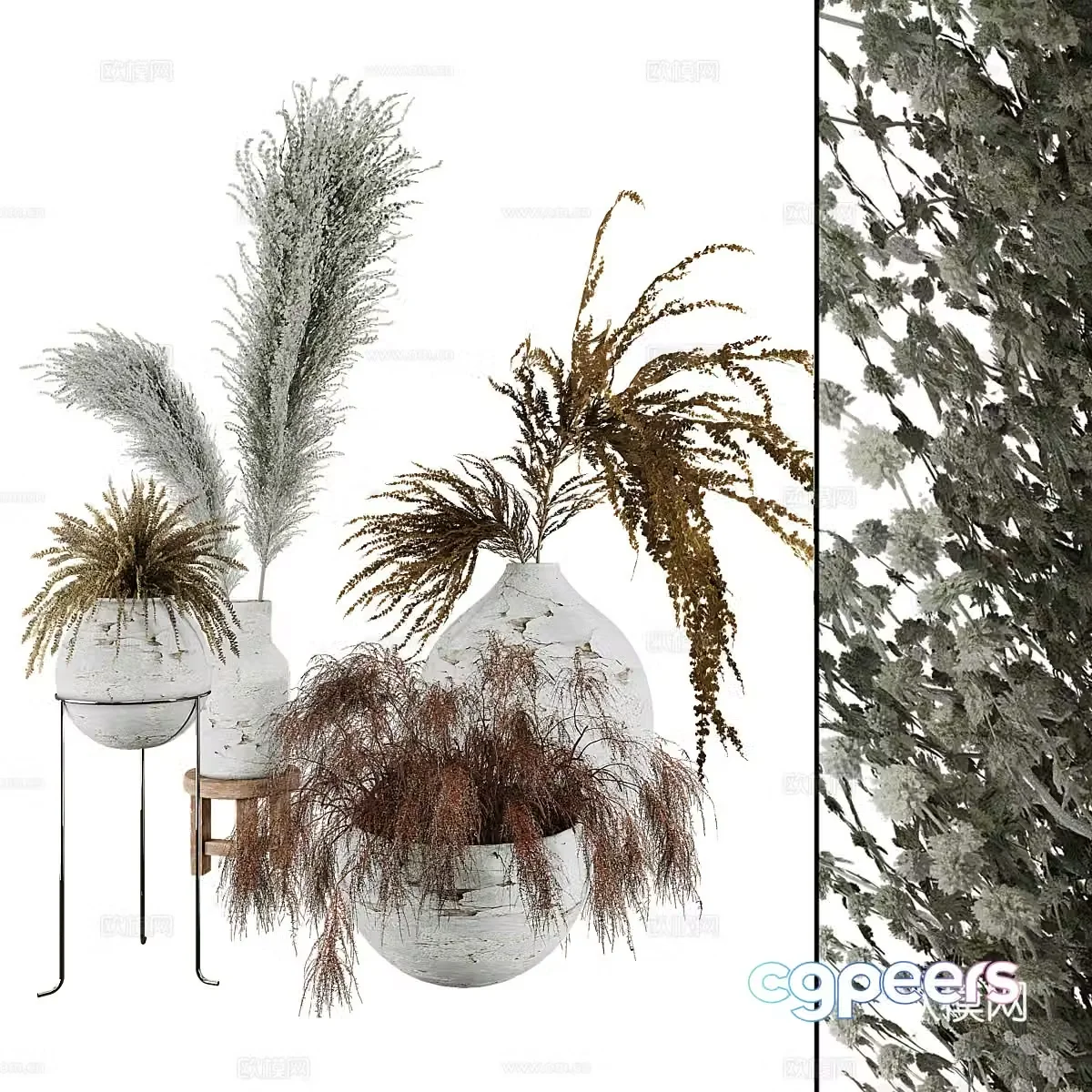 Flower art combination 3D model