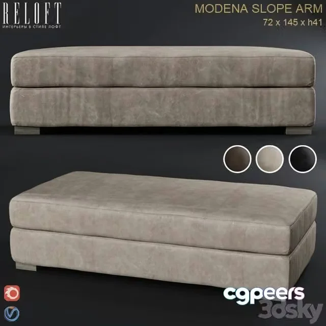 3ds Max Free – RH MODENA Ottoman, poof