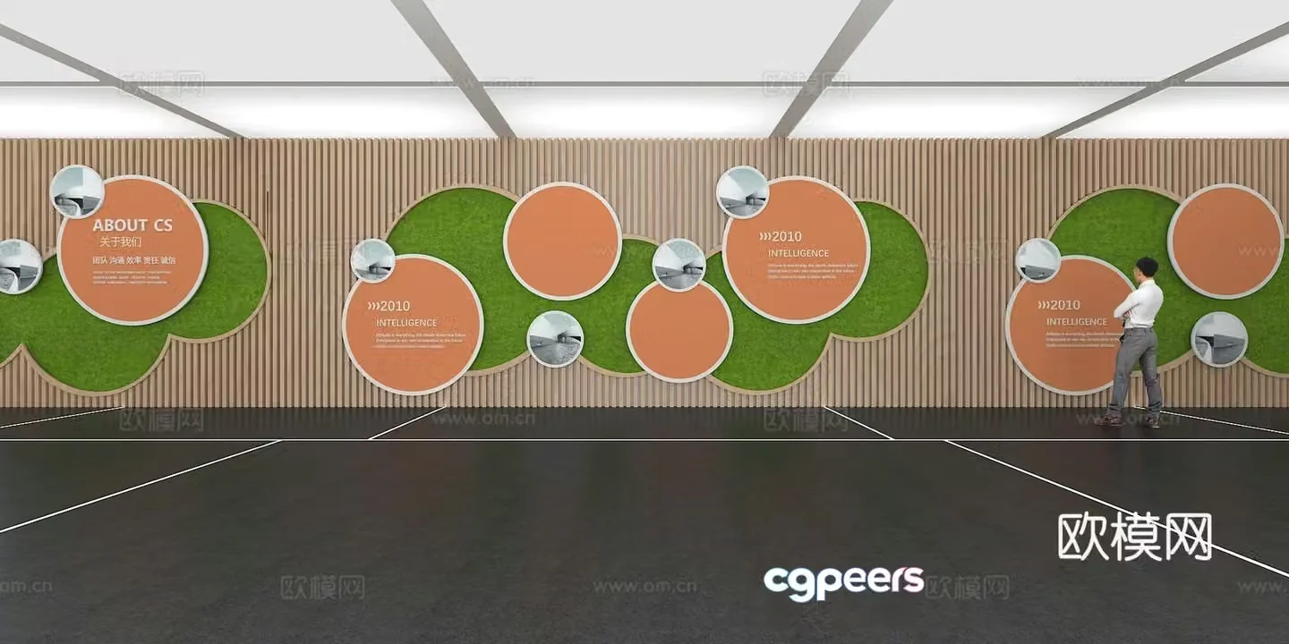 Cultural Wall Children’s Culture Wall Display Wall Classroom Exhibition Hall Campus Culture Children’s 3D Model