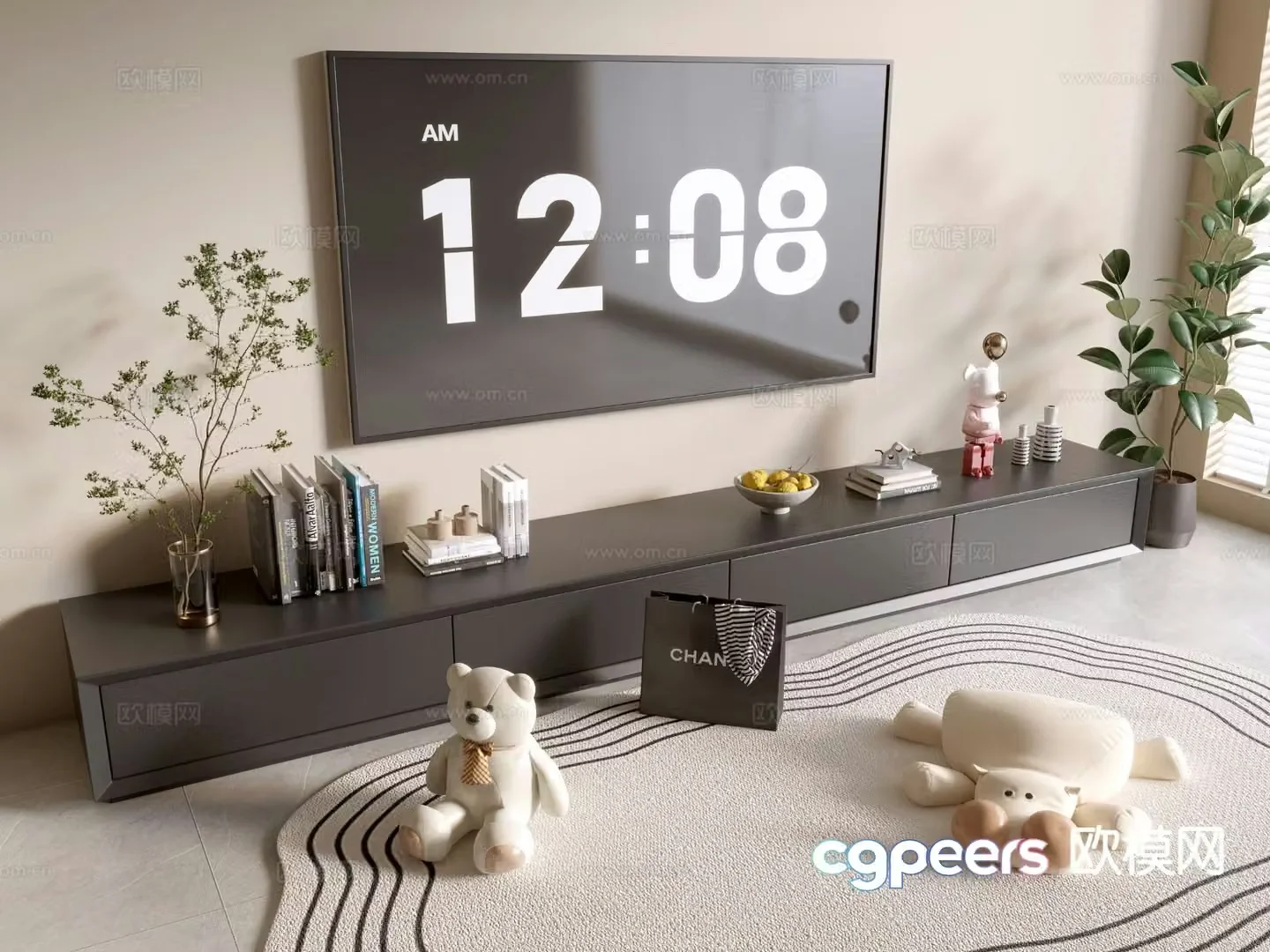 Modern TV cabinet 3d model