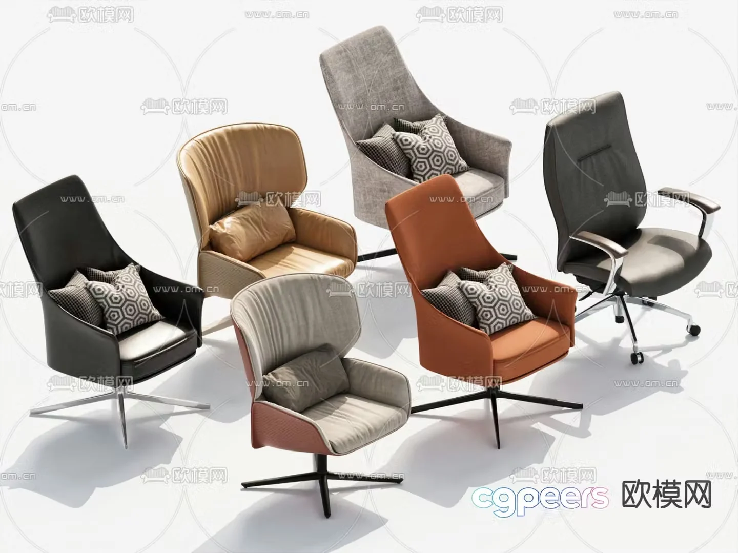 Office chair boss chair computer chair executive chair 3d model
